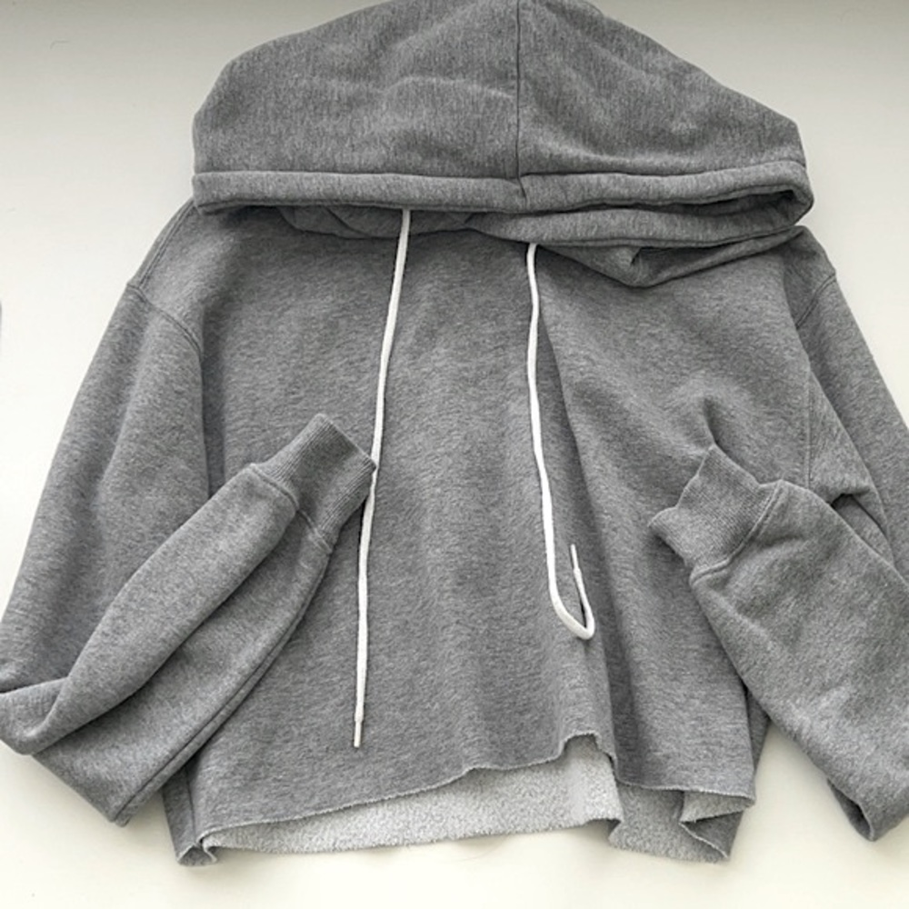 Gray cropped wild fable hoodie size XS